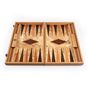Design objects - OLIVE BURL BACKGAMMON with olive wood checkers - MANOPOULOS CHESS & BACKGAMMON