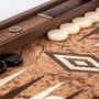 Children's arts and crafts - WALNUT BURL Backgammon - MANOPOULOS CHESS & BACKGAMMON