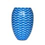 Bowls - Middle Blue River Barrel Vase Big - SYNCHROPAINT