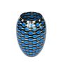 Vases - Blue Teleport Barrel Vase MED - SYNCHROPAINT