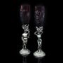 Sculptures, statuettes and miniatures - Adam and Eve Crystal Champagne and Wine Glasses - ORMAS GROUP