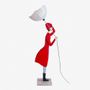 Sculptures, statuettes and miniatures - RED COAT |Girl floor lamp - SKITSO