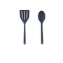 Kitchen utensils - ALL SILICONE SPOON  - BLACK - M&CO