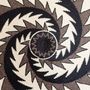 Decorative objects - Brown & Black Feather Motif Wounaan Basket - RAINFOREST BASKETS