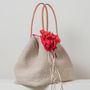 Bags and totes - Linen handmade big bag-Red - TAITUNG ESSENCE - MAINMAWU