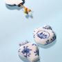 Ceramic - White and Blue Porcelain Magnet Deco - ILLO ILLO