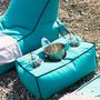 Outdoor pools - BEAN BAG LOUNGE CHAMPAGNE TABLE - POUFOMANIA