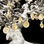 Sculptures, statuettes and miniatures - Money Tree Silver Sculpture with Nephrite - ORMAS GROUP