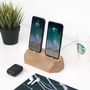 Office furniture and storage - Wooden iPhone Dual dock - OAKYWOOD