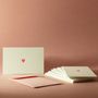 Card shop - Mini Double Cards for Small Intentions with Letterpress Envelope - PAPPUS ÉDITIONS