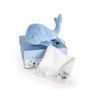 Soft toy - WHALE with doudou - blue - DOUDOU ET COMPAGNIE