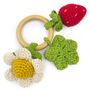 Jouets enfants - PRINTEMPS - TEETHER & HOCHET POUR BÉBÉ EN COTON BIO - MYUM - THE VEGGY TOYS