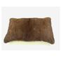 Fabric cushions - cushion; mink/back cashmere; nature; caramel; 50x30 cm - KATRIN LEUZE -COLLECTION-