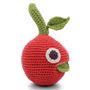 Jouets enfants - FAUSTINE LA CLÉMENTINE - HOCHET POUR BÉBÉ EN COTON BIO - MYUM - THE VEGGY TOYS