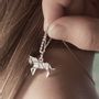 Jewelry - Horse Origami pendent with chain - BYNEBULINE