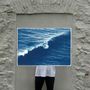 Photos d'art - Long Wave à Venise Beach, imprimé cyanotype 100 x 70 cm - KIND OF CYAN