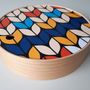 Coffrets et boîtes - Plateaux de rangement ronds en bois avec votre design personnalisé - ATIYA TRAYS