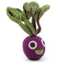 Toys - BETTY BEETROOT - BABY RATTLE 100% ORGANIC COTON - MYUM - THE VEGGY TOYS