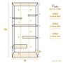 Shelves - Cuba cabinet gold - DUTCH STYLE BY BAROQUE COLLECTION
