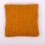 Fabric cushions - KNITTED HANDMADE CUSHION - KANODIA GLOBAL (P) LTD