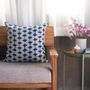 Fabric cushions - Linen Pillow - Beige Prisms - SLOWSTITCH STUDIO