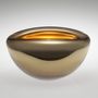 Art glass - TRAPEZE METALLIC Art Glass Object Bowl  - ALEXA LIXFELD