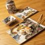 Decorative objects - Set of 4 porcelain platters  Tatoo-age - PALAIS ROYAL
