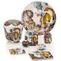 Decorative objects - Set of 4 porcelain platters  Tatoo-age - PALAIS ROYAL