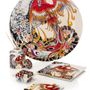 Objets de décoration - Lot de 4 plateaux en porcelaine Tatoo-age - PALAIS ROYAL