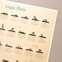 Poster - Calm Club - Yoga Flow (wall chart) - LUCKIES OF LONDON