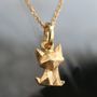 Jewelry - Origami gold cat necklace from byNebuline jewels - BYNEBULINE