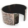 Jewelry - Mokume Gane hollow round flat bangle, Silver and Copper - PONK SMITHI