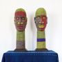 Sculptures, statuettes and miniatures - Large Beaded Ifé Head - KRONBALI BY SOMA