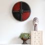Other wall decoration - Wooden Parade Shield Covered with Glass Beads - KRONBALI BY SOMA