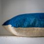 Comforters and pillows - Pillow: Indigo over dyed antique handwoven hemp - LINEAGE BOTANICA - THE ART OF WELLBEING
