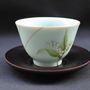Tea and coffee accessories - Celadon Lily of the Valley, Tea Bowl - YUKO KIKUCHI