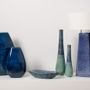Céramique -  Grand Vase Ambre Bleu Impérial - S.BERNARDO