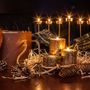 Christmas garlands and baubles - Christmas wooden candle holders - ALEXANDER CHEGLAKOV