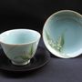 Tea and coffee accessories - Celadon Lily of the valley, Saucer/Serving plate - YUKO KIKUCHI
