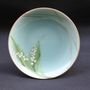 Tea and coffee accessories - Celadon Lily of the valley, Saucer/Serving plate - YUKO KIKUCHI