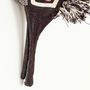 Decorative objects - Black & White Triangles Hummingbird Embera Mask - RAINFOREST BASKETS