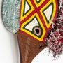 Objets de décoration - Masque Embera Colibri Or & Rouge - RAINFOREST BASKETS