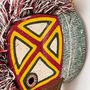Objets de décoration - Masque Embera Colibri Or & Rouge - RAINFOREST BASKETS