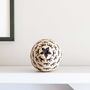 Decorative objects - Padded Black Paws on White Wounaan Basket - RAINFOREST BASKETS