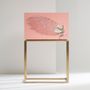 Console table - ROSE PEACOCK, Mother-of-pearl Gold Leg Cabinet - ARIJIAN