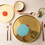 Formal plates - Tantra Bindu-Small Brass Plates-Small  - IKKIS