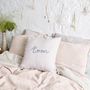 Bed linens - Ecorce Duvet Cover - Printed washed linen 240 x 220 cm - CONSTELLE HOME