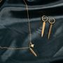 Jewelry - Luxury feather earring and necklace - GO DUTCH LABEL