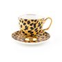 Homewear -  XL Leopard Print Teacup and Saucer - LYNDALT