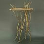 Console table - SIAMESE ROUGH BRUSH: Brass console - SUMPHAT